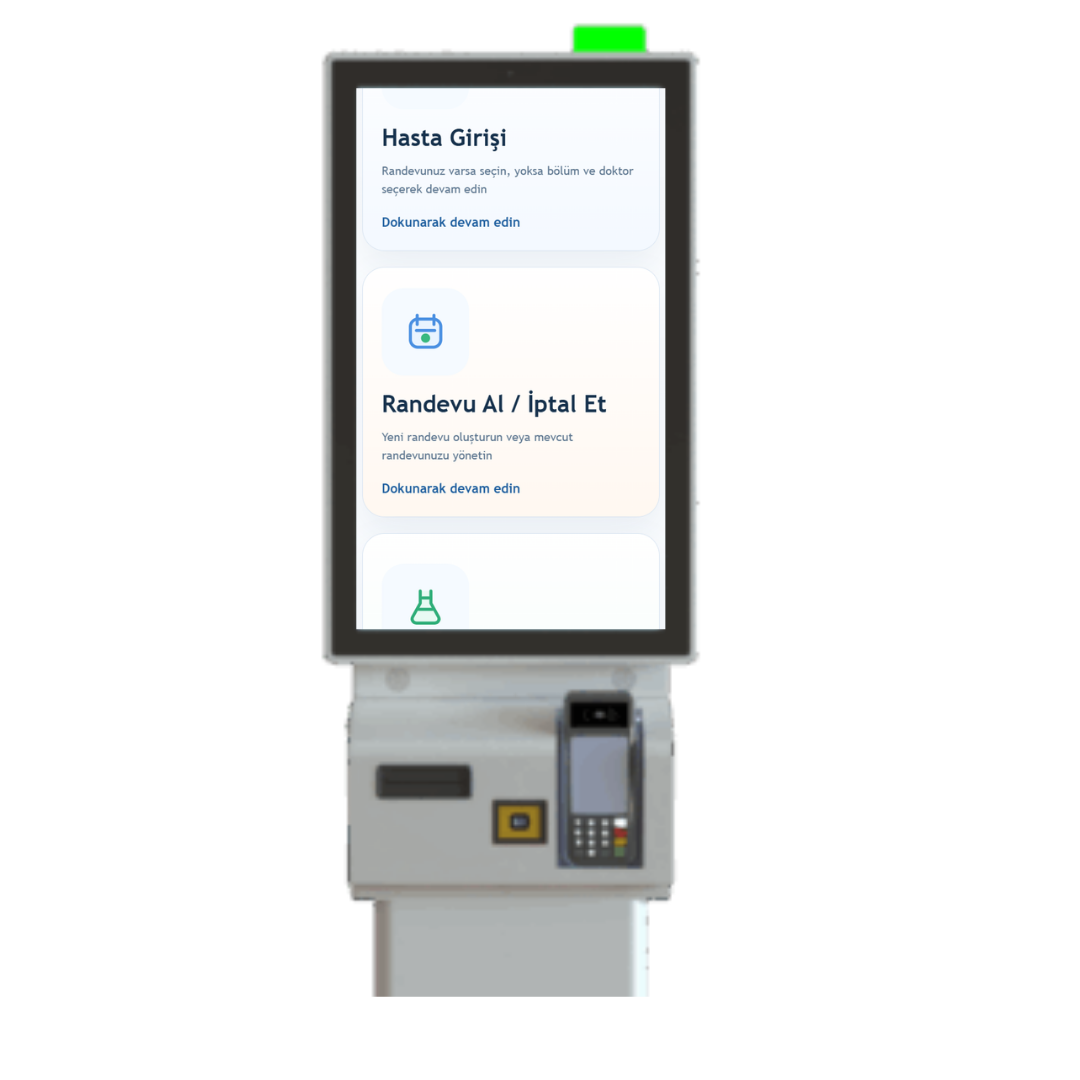 Kiosk örnek ekran görüntüsü